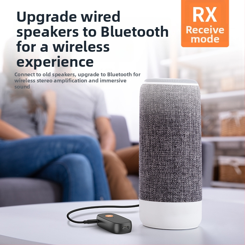 Bluetooth адаптер за кола — двуфункционален приемник и предавател, Hands-Free, Bluetooth 5.3, 3,5 мм, Plug-and-Play, обхват 10 м (Bluetooth 5.3; 3,5 мм; 10 м; 2-in-1; Plug-and-Play)