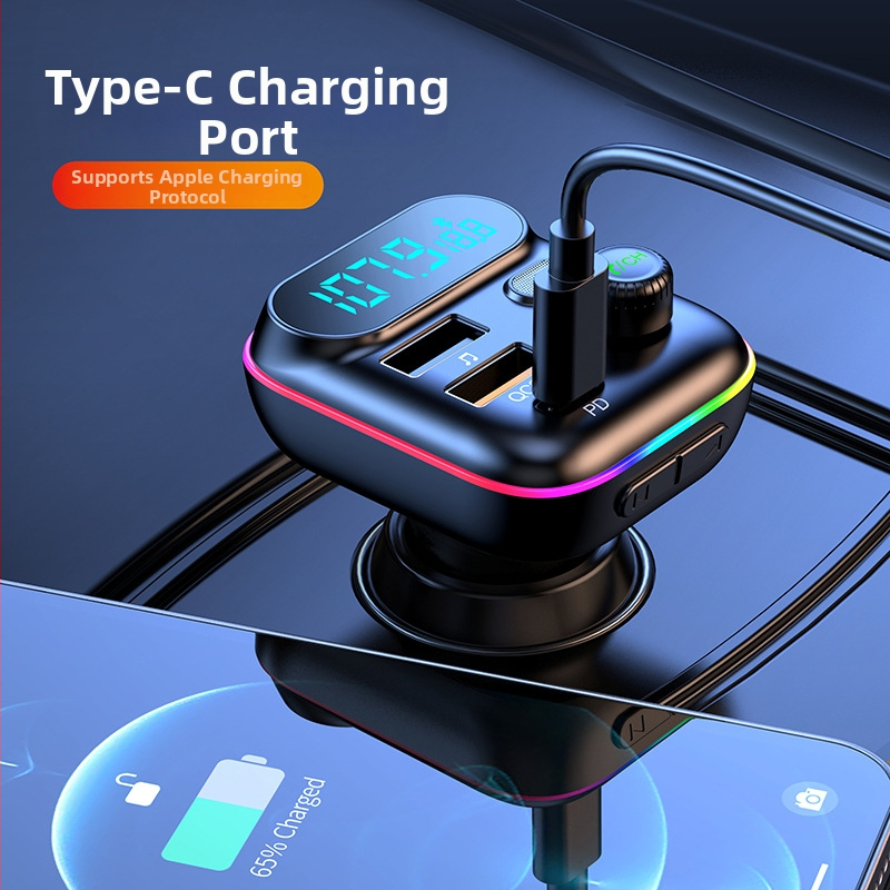 Automobilový MP3 prehrávač s FM vysielačom a Bluetoothom (Model T70; 12-24V; Monochromatický displej)