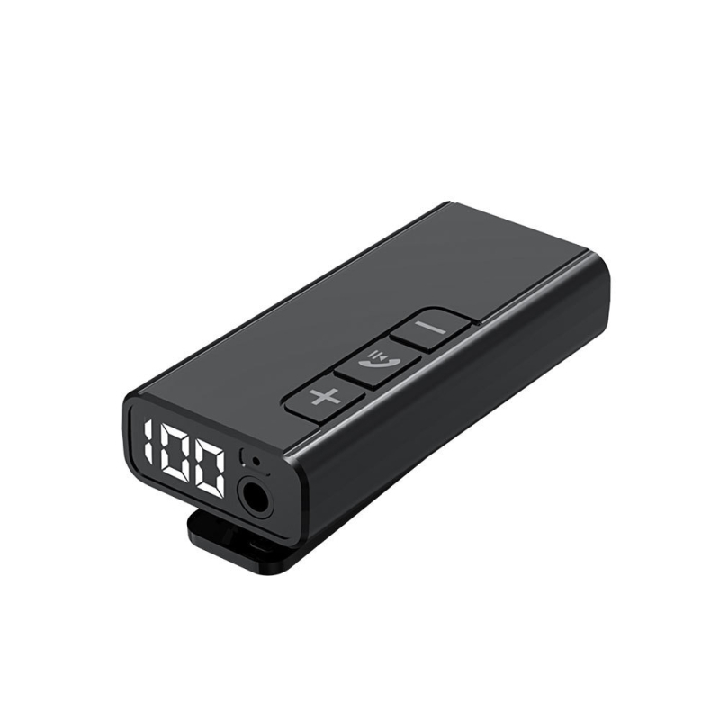 Automobilski Bluetooth prijemnik s digitalnim zaslonom – Hands-Free pozivi, 3,5 mm audio sučelje, Plug‑and‑Play, Bluetooth 5.4, domet 10 m