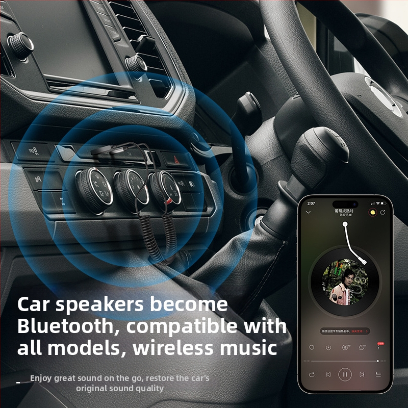 USB Bluetooth 5.4 audio adapter, AUX auto prijemnik — Plug-and-Play, doseg 10 m, 2,4 GHz