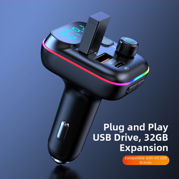 Automobilový Bluetooth prijímač s MP3 prehrávaním, USB MP3 prehrávanie, FM rádio, napájanie z cigaretového zapaľovača 12–24V, model T70