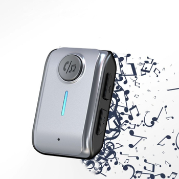 Nolan Heart W2 Bluetooth car audio receiver, hands-free jednim klikom, AUX 3,5 mm, Bluetooth 5.3, plug-and-play, domet do 10 m