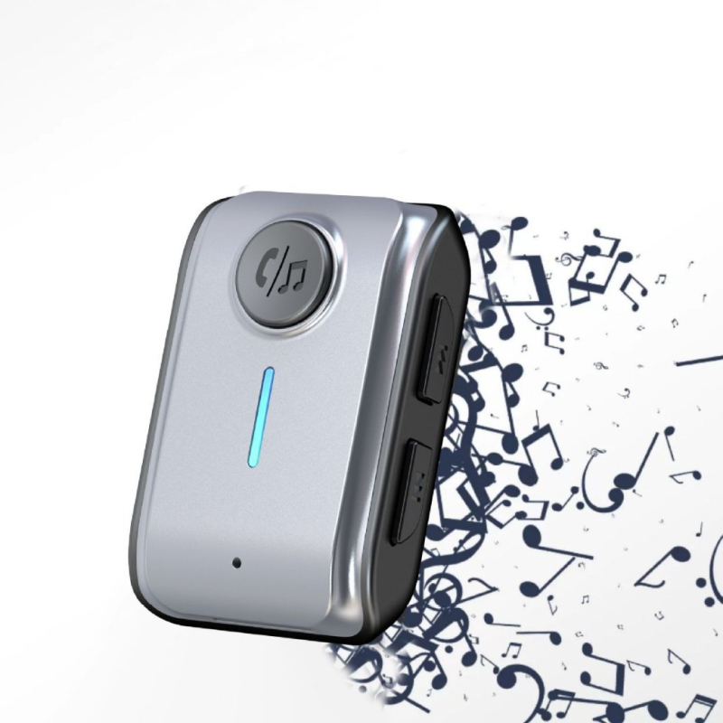 Nolan Heart W2 Bluetooth car audio receiver, hands-free jednim klikom, AUX 3,5 mm, Bluetooth 5.3, plug-and-play, domet do 10 m