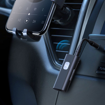 SR11 Bluetooth automobilinis imtuvas, belaidė AUX 3.5mm garso, 5V įvestis, 10 cm kabelis, dažnių atsakas 24MHz