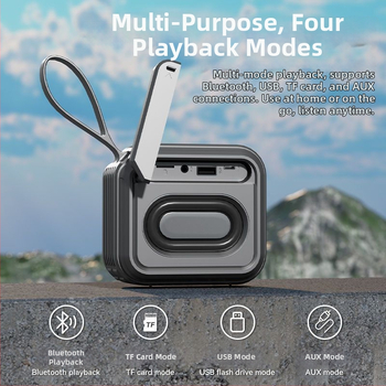 Vanjski Bluetooth zvučnik, IPX7 vodootporan, 5W izlaz, ugrađena baterija 1000–1200 mAh, snimanje jednim pritiskom i hands-free pozivi