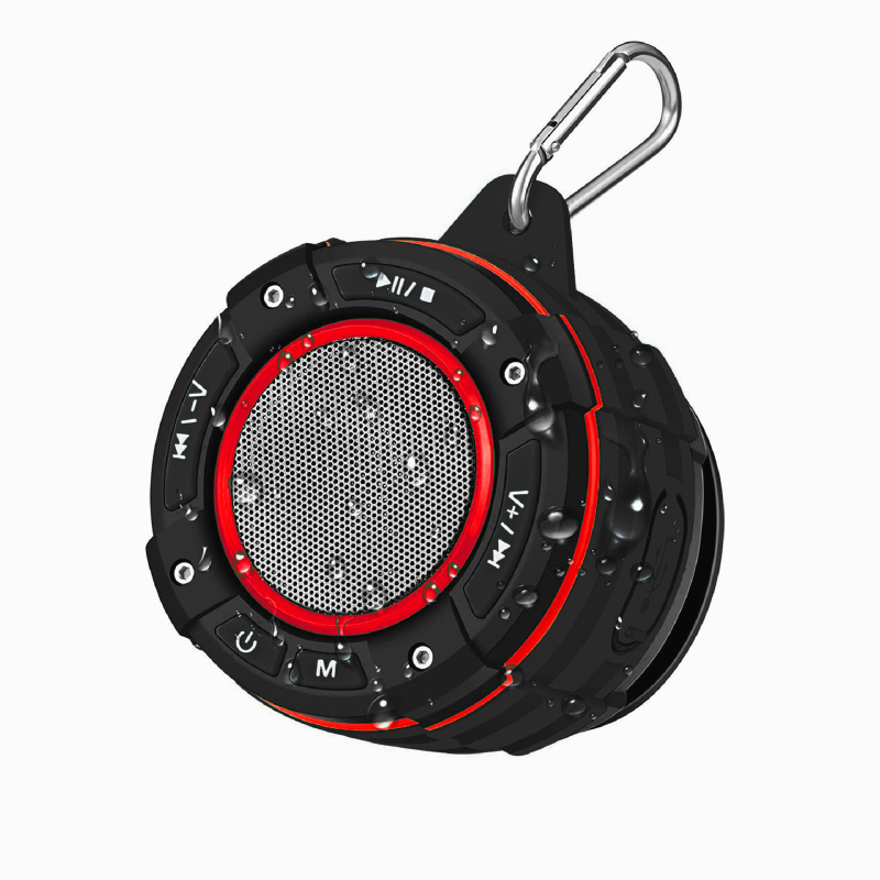 Vanjski Bluetooth zvučnik IPX7 vodootporan, FM radio, TWS uparivanje, RGB osvjetljenje, ventuza za montažu