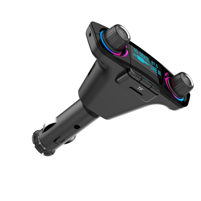 BT06 autó MP3 Bluetooth FM átjátszó dot matrix kijelzővel és 2.1A gyors töltéssel