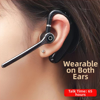 Căști Bluetooth wireless cu suport pentru ureche, izolare fonică, Bluetooth 5.3, rază de până la 10 m, autonomie peste 8 ore