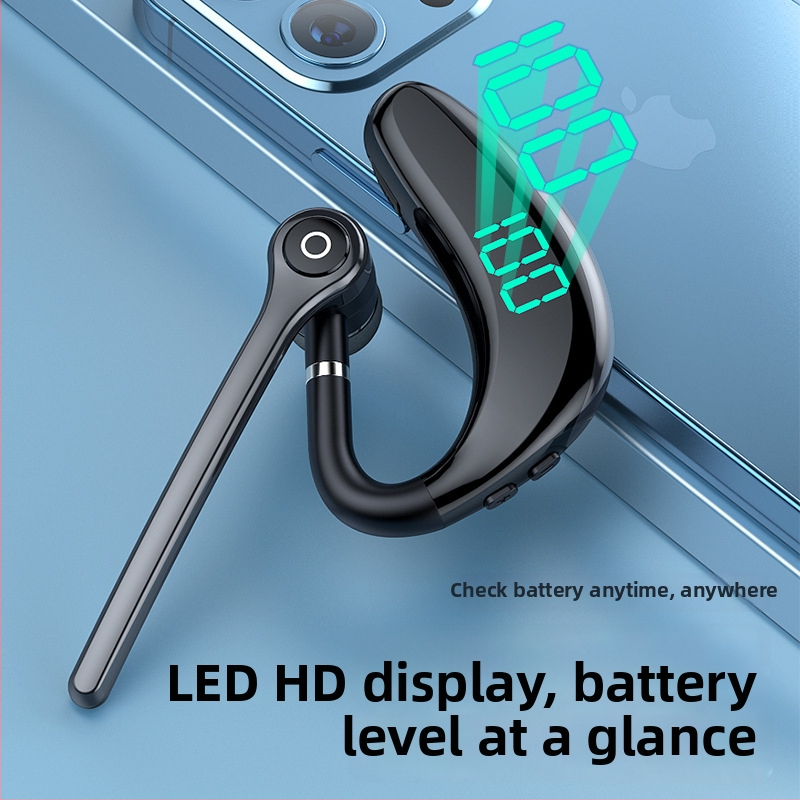 Căști Bluetooth wireless cu suport pentru ureche, izolare fonică, Bluetooth 5.3, rază de până la 10 m, autonomie peste 8 ore