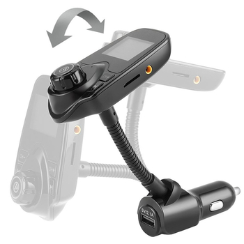 Automobilový MP3 Bluetooth prehrávač T10 s slotom na kartu a FM vysielačom, napájanie 12-24V