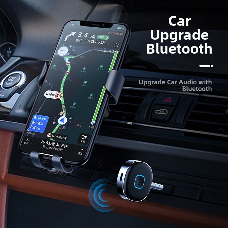 Bluetooth auto hands-free vastuvõtja J33 AUX-iga, 5.0 adapter, plug-and-play, sisendsisend 12-24 V, mikrofonitundlikkus -42 dB, sagedus 2.402-2.480 GHz