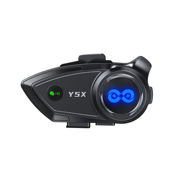 Bluetooth slušalica za motociklističku kacigu s dijeljenjem glazbe, IPX6 vodootporna, 4-osobni interkom, redukcija šuma, domet 10 m, Bluetooth 5.3