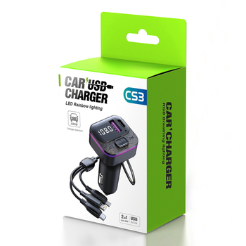 Player MP3 auto cu Bluetooth, convorbiri hands-free, transmitter FM, încărcare rapidă 66W, interfață USB