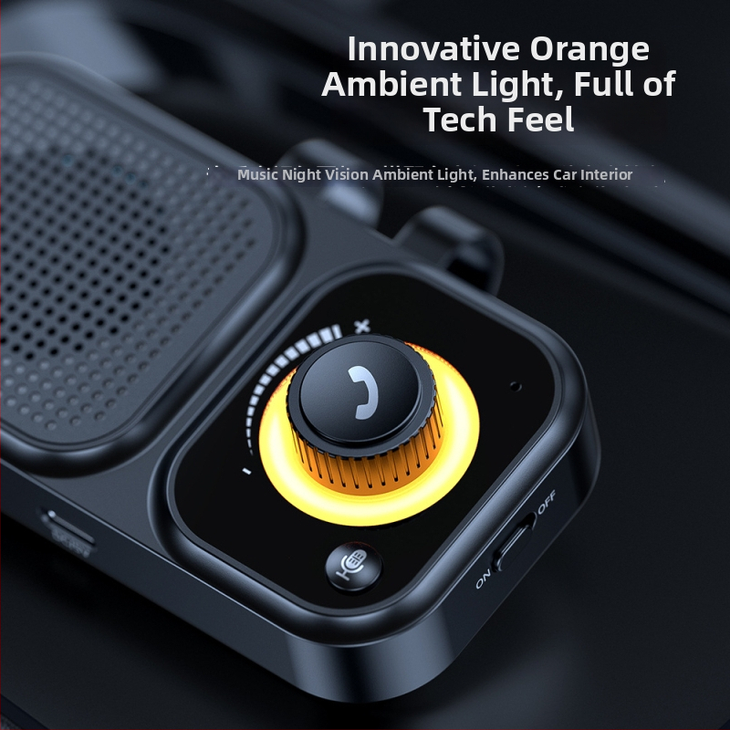 Bluetooth auto bezvadu zvans ar uzstādīšanu uz saules viziera; dubulti 2W skaļruņi; 5V ievads; Bluetooth 2.4–2.48 GHz