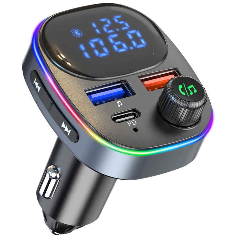 BC82 autom MP3 player s PD brzom punjenjem, Bluetooth Hands-Free, podrška USB flash pogona, napajanje iz 12V cigaretne utičnice, FM radio