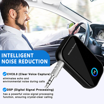 Bluetooth 5.0 audio prijemnik s hands-free pozivima, 3,5 mm AUX, Plug-and-Play, BT15, domet 10 m