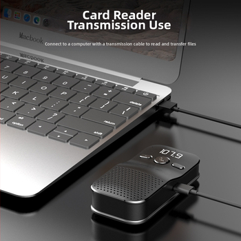 Bluetooth Hands-Free garsiakalbis automobiliui montavimui ant saulės skydelio, ver­sija 5.4, įvesties įtampa 5V, akumuliatorius 1000 mAh, galia 3W