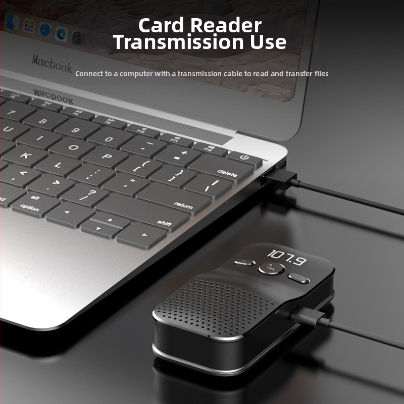 Bluetooth Hands-Free garsiakalbis automobiliui montavimui ant saulės skydelio, ver­sija 5.4, įvesties įtampa 5V, akumuliatorius 1000 mAh, galia 3W