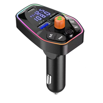 Q9 auto Bluetooth MP3 pretvornik s Hands-Free pozivima, FM prijenos, zaslon napona, USB PD brzo punjenje
