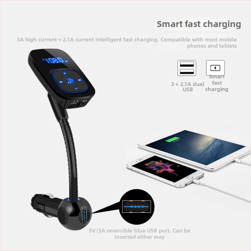 Bt006 Bluetooth Hands-Free za automobil, MP3 Auto punjač, Detektor napona, FM predajnik, USB sučelje