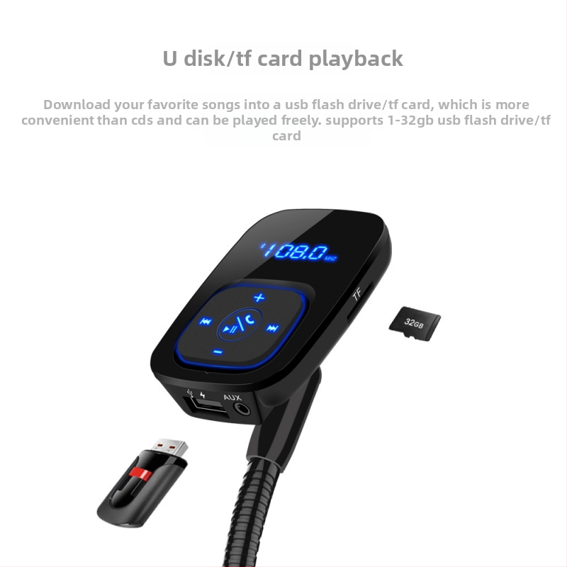 Bt006 Bluetooth Hands-Free za automobil, MP3 Auto punjač, Detektor napona, FM predajnik, USB sučelje
