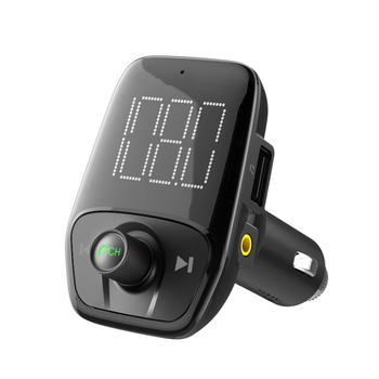 T17 Auto Bluetooth FM transmiter s velikim zaslonom, MP3 player i punjač