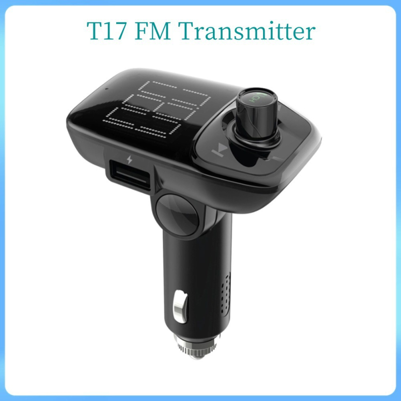 T17 Auto Bluetooth FM transmiter s velikim zaslonom, MP3 player i punjač