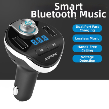 T20 Auto Bluetooth MP3 prehrávač s USB nabíjaním a FM vysielačom — hands-free volania, napájanie 12-24V, USB/TF rozhranie