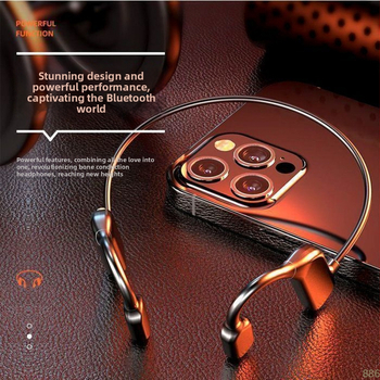 Csontvezetéses vezeték nélküli Bluetooth fejhallgató sporthoz – nyitott fül, több mint 8 órás akkumulátoros üzemidő, Qualcomm chip, Bluetooth 5.0, IPX6 vízálló