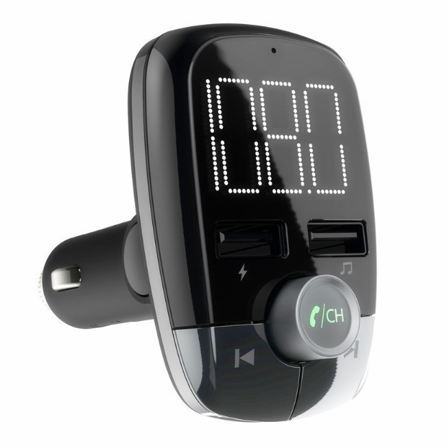 Automobilski Bluetooth FM odašiljač s velikim zaslonom, MP3 player, QC3.0 brzo punjenje, model T50