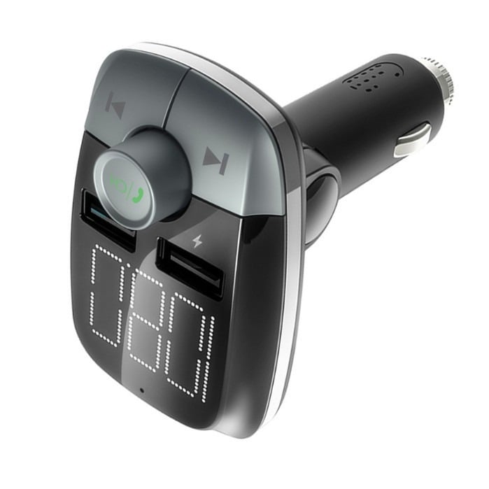 Automobilski Bluetooth FM odašiljač s velikim zaslonom, MP3 player, QC3.0 brzo punjenje, model T50