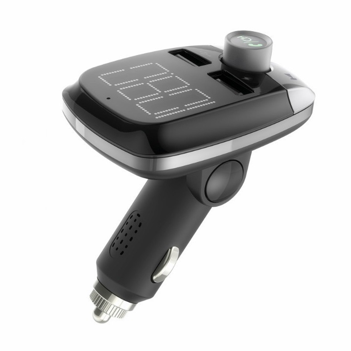 Automobilski Bluetooth FM odašiljač s velikim zaslonom, MP3 player, QC3.0 brzo punjenje, model T50