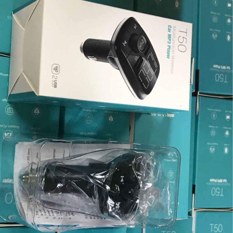 Automobilski Bluetooth FM odašiljač s velikim zaslonom, MP3 player, QC3.0 brzo punjenje, model T50
