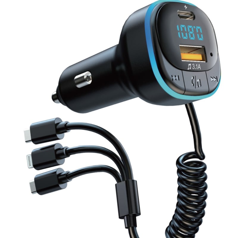 Automobilski Bluetooth MP3 player s Hands-Free, USB/PD, napajanje iz cigaretne utičnice 12V, 1,1-inčni zaslon, model C31