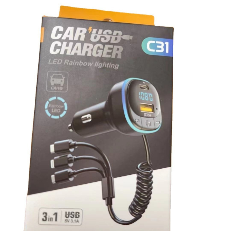 Automobilski Bluetooth MP3 player s Hands-Free, USB/PD, napajanje iz cigaretne utičnice 12V, 1,1-inčni zaslon, model C31