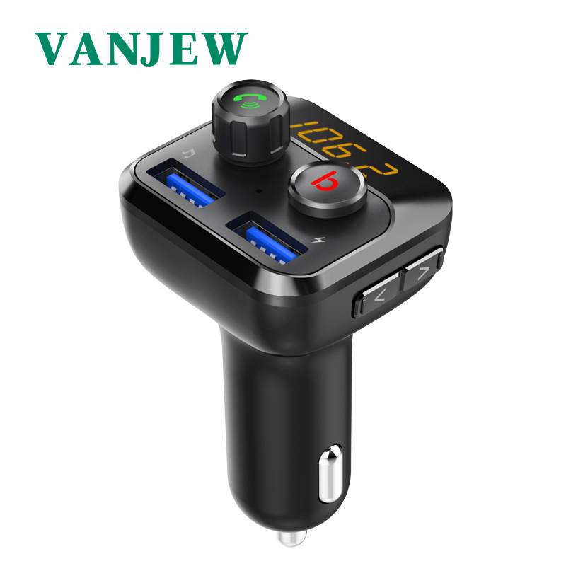 BT201D Autó MP3 prehrávač Bluetooth prijímač s FM vysielačom, napájanie 12–24V, 1,2 palcová monochromatická obrazovka, USB zvuk