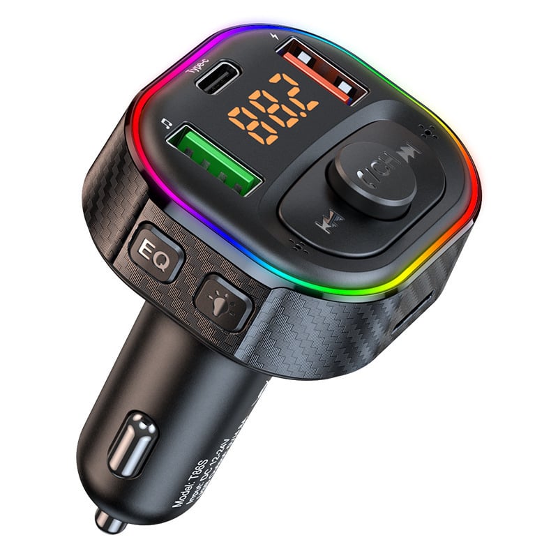 Automobilski Bluetooth MP3 Hands-Free player s FM transmiterom, brzo punjenje, napajanje 12-24V, monochromatski zaslon 1.1 inča, model T86s