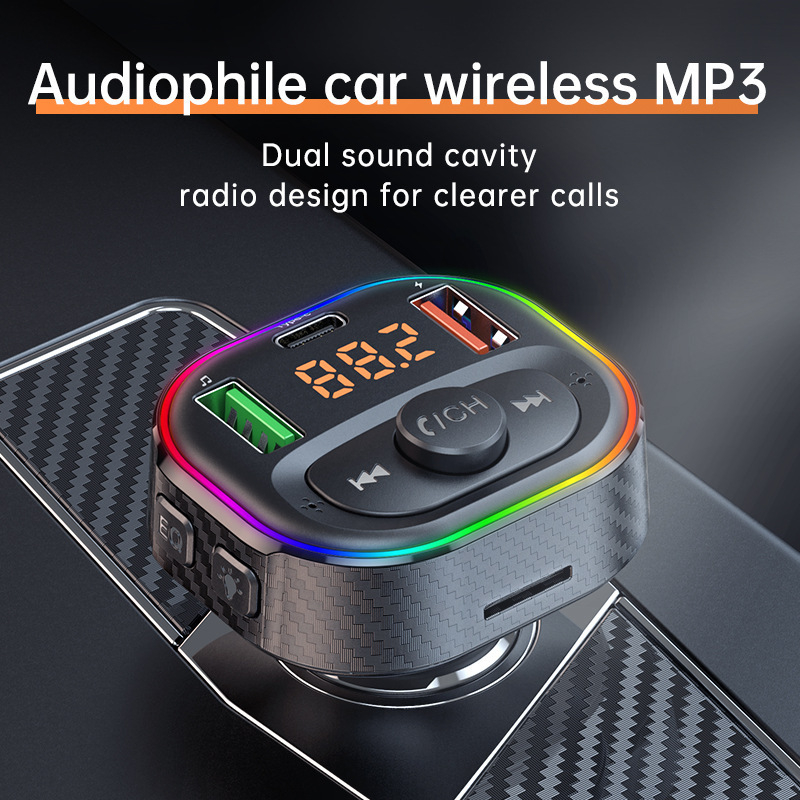 Automobilski Bluetooth MP3 Hands-Free player s FM transmiterom, brzo punjenje, napajanje 12-24V, monochromatski zaslon 1.1 inča, model T86s