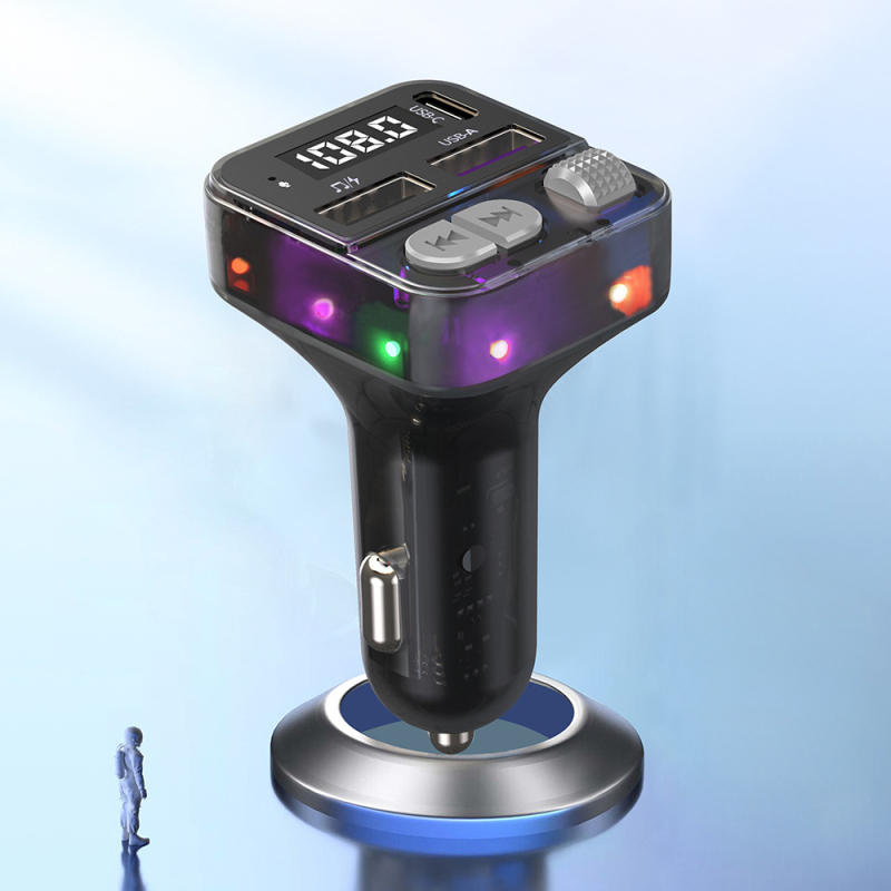 C59 Bluetooth MP3 prehrávač do auta s diaľkovým ovládaním a hands-free volania, FM vysielač, 12–24 V, monochromatický displej