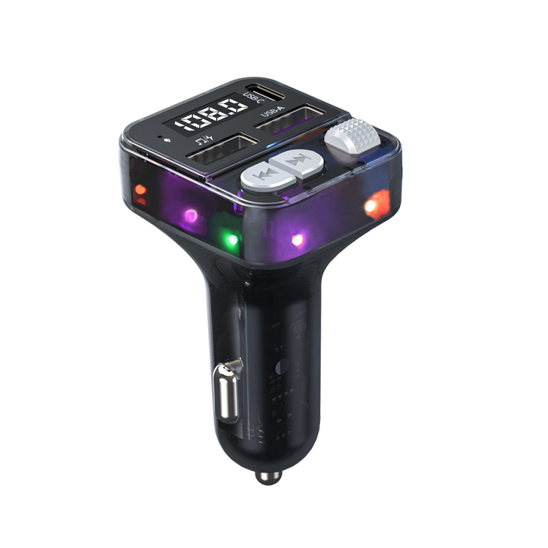 C59 Bluetooth MP3 prehrávač do auta s diaľkovým ovládaním a hands-free volania, FM vysielač, 12–24 V, monochromatický displej