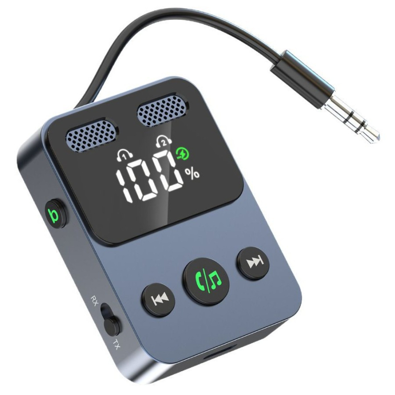 BR17 Bluetooth imtu-siuntėjo su galingu bosu, 1-2 viso į vieną garso kabelį, 12V DC tiesioginis prisijungimas, ABS