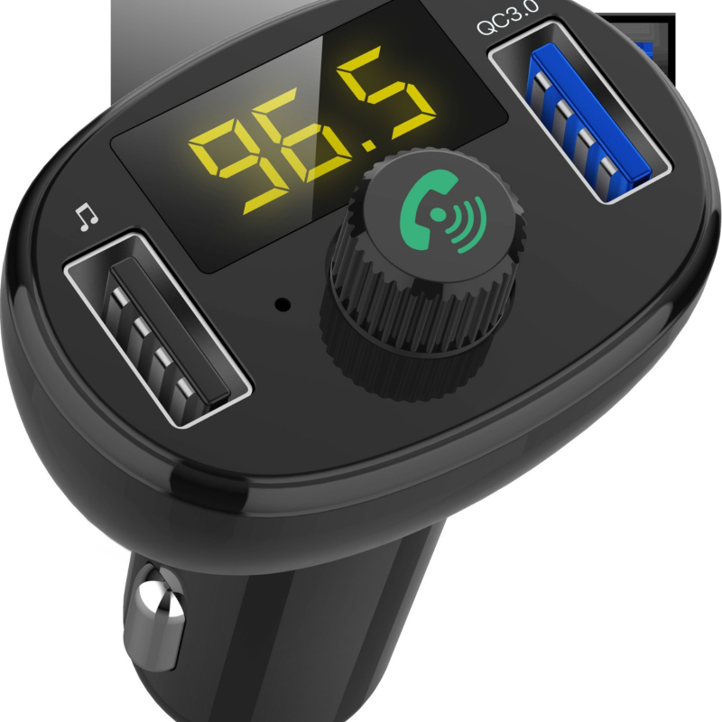 Bluetooth auto MP3 player s FM transmiterom i hands-free pozivanjem, QC3.0 brzo punjenje, Bluetooth 5.0, 12-24V