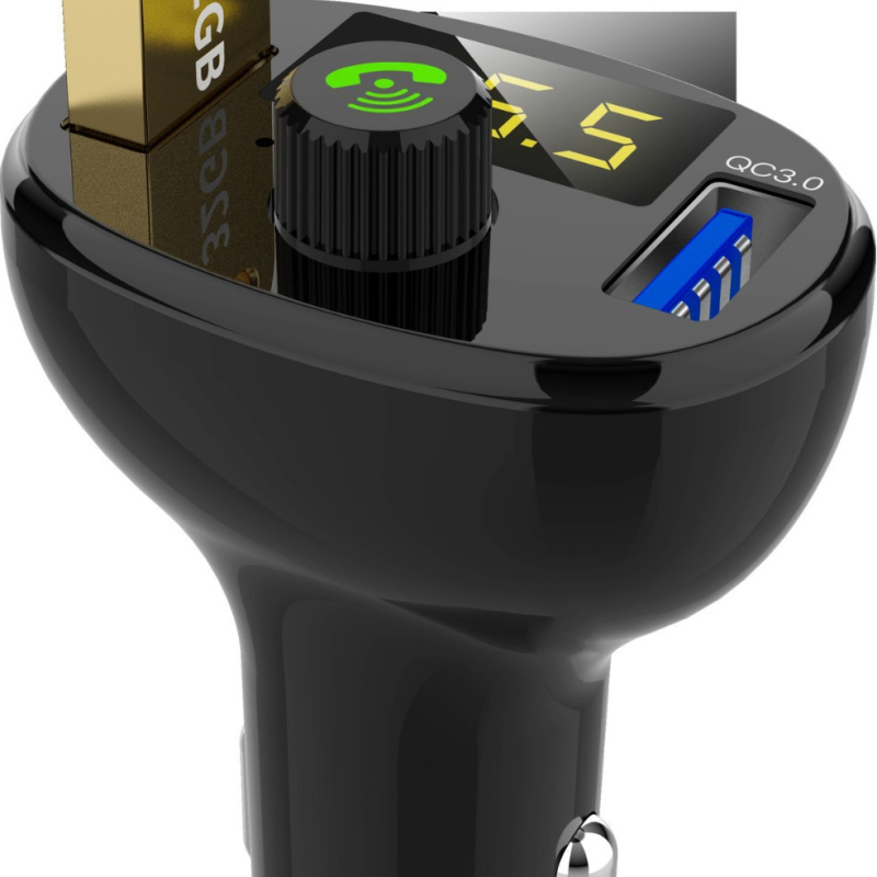 Bluetooth auto MP3 player s FM transmiterom i hands-free pozivanjem, QC3.0 brzo punjenje, Bluetooth 5.0, 12-24V