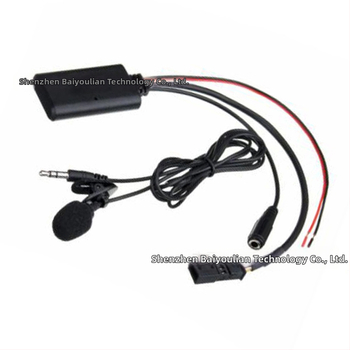 Bluetooth automikrofonas BMW Hands-Free (suderinama su BMW 3-pin, Bluetooth 5.0, AUX, įėjimas 12V, kabelio ilgis 23 cm)