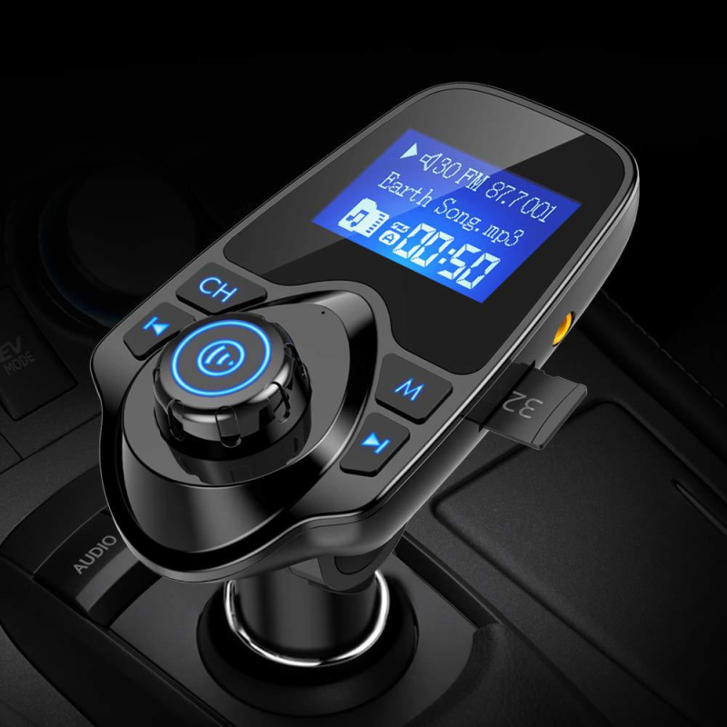 T11 auto MP3 Bluetooth player s prikazom naziva pjesme, FM prijenosnik, dual USB auto punjač, Bluetooth sučelje, napajanje 12-24V