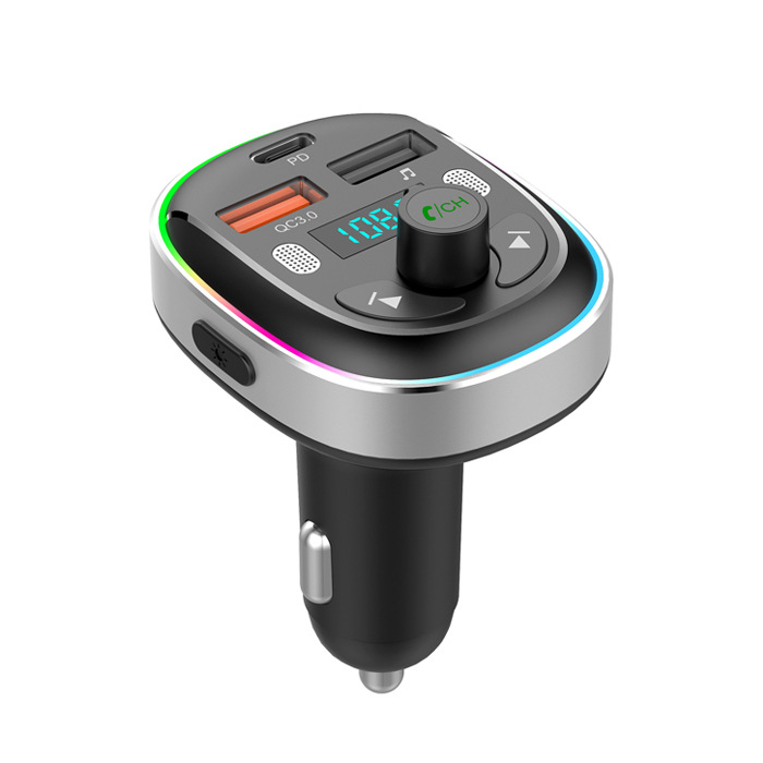 Automobilski Bluetooth MP3 player FM transmiter s Bluetooth pozivima, QC3.0 i PD30W brzo punjenje, 12–24V, model T81