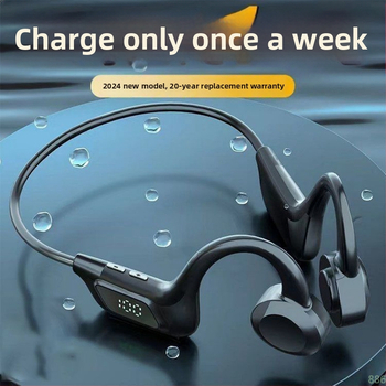 Csontvezetéses vezeték nélküli fejhallgató – nyitott fül, Bluetooth 5.0, Qualcomm chip, IPX6 vízálló, akkumulátor >8 óra