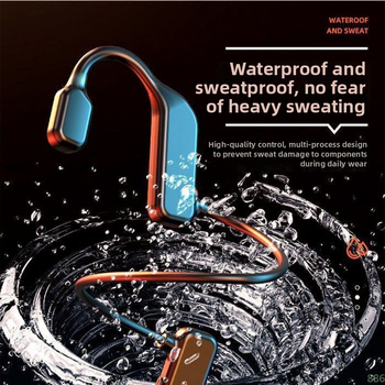 Csontvezetéses vezeték nélküli fejhallgató – nyitott fül, Bluetooth 5.0, Qualcomm chip, IPX6 vízálló, akkumulátor >8 óra