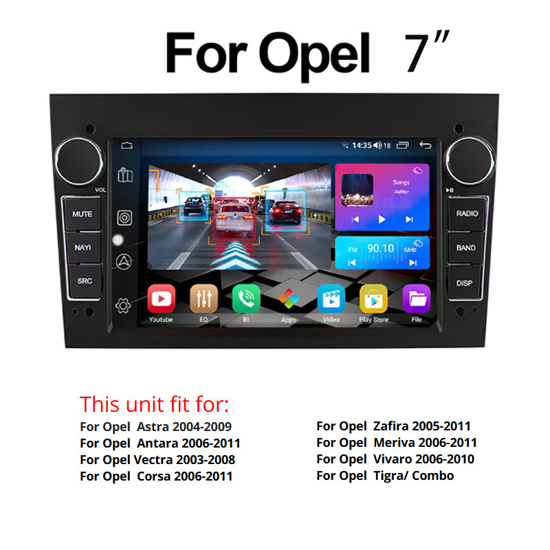 Android navigacijska jedinica za auto s CarPlay, IPS zaslon; univerzalna kompatibilnost s Toyota, Hyundai, Kia, Honda, Nissan; napajanje 12V; podržava ručni mjenjač.