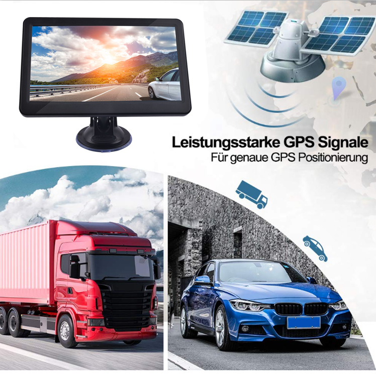 GPS navigátor, hordozható, offline térképekkel, világtérkép, HD kijelző